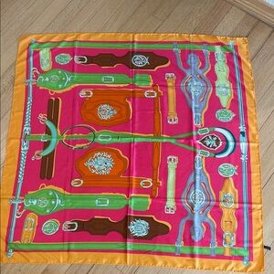 Hermes Harnais des Présidents Scarf 🧡